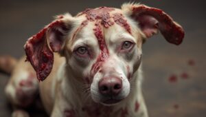 what mange looks like on a dog
