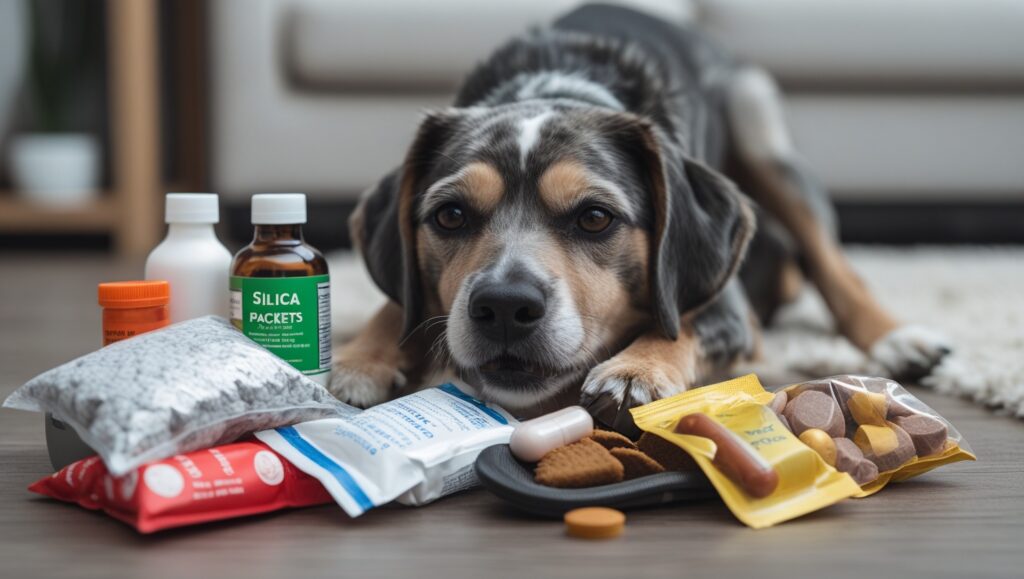 dog ate a silica packet