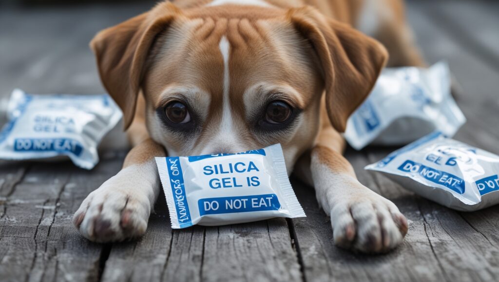 dog ate a silica packet