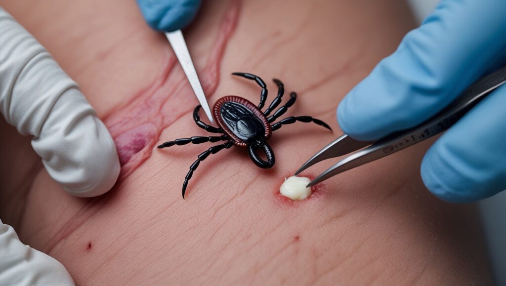 embedded fully ticks on dogs